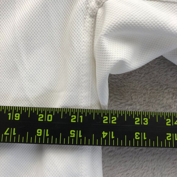 Reebok Mens White Polo Shirt Size 2XL Moisture-Wicking Polyester Short Sleeve Ca - Picture 4 of 16
